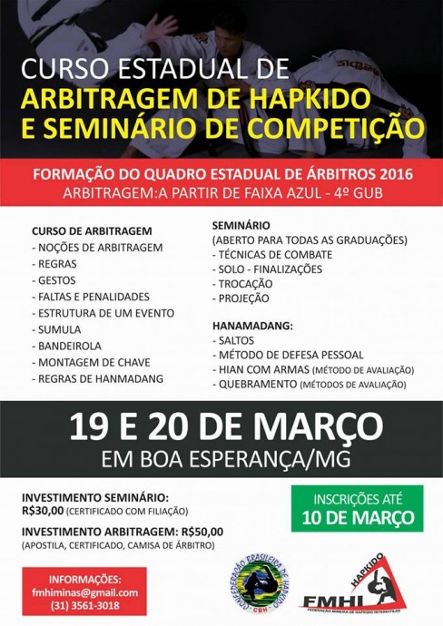 CURSO DE ARBITRAGEM HAPKIDO