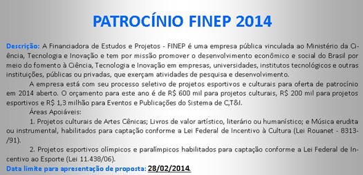 FINEP 2014