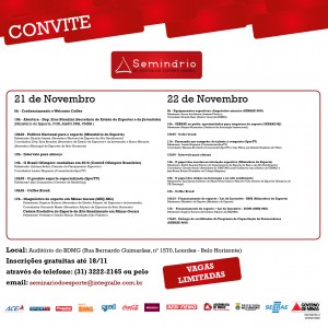 convite seminario esportivo