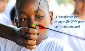 Programa Transforma leva os Jogos Olímpicos e Paralímpicos Rio 2016 para dentro das escolas mineiras.