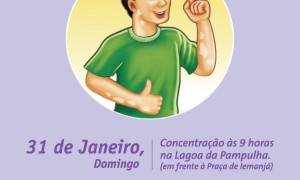 Caminhada na Pampulha no Dia Mundial de Luta Contra a Hanseníase – 31 de janeiro.