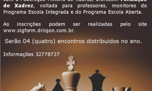 OPORTUNIDADE – FORMAÇÃO DE XADREZ