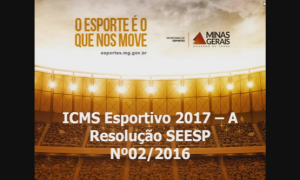 Módulo 5: Pontuação (Novas Regras do ICMS Esportivo em 2017)