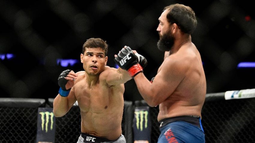 Paulo Borrachinha venceu Johny Hendricks por nocaute técnico. (Foto: Jeff Bottari/Zuffa LLC/Zuffa LLC via Getty Images)