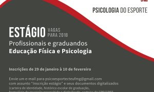 Inscrições abertas para vaga de estágio voluntário no Centro de Treinamento Esportivo da UFMG