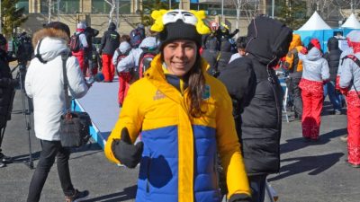Jaqueline foi uma das primeiras atletas brasileiras a chegar na Coreia. Foto: Christian Dawes/COB