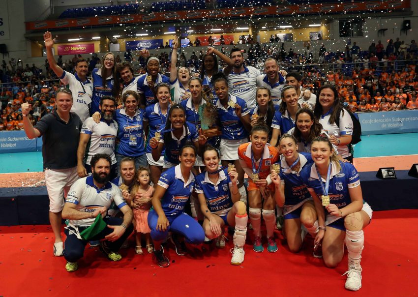 Camponesa/Minas vence o Sesc-RJ e é tricampeã sul-americana (Foto: Orlando Bento/Minas Tênis Clube)