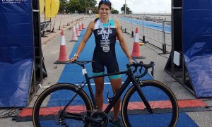 Atleta do CTE conquista medalha de prata em Campeonato Sul-americano de Triathlon em Montevidéo