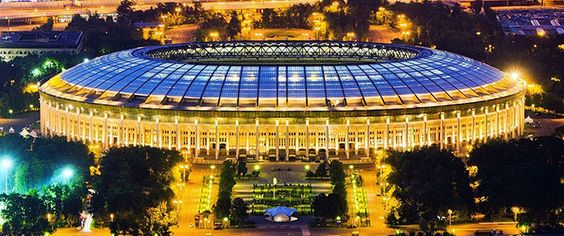 Estadio Luzhniki - palco da abertura e da final da Copa Foto: Pinterest