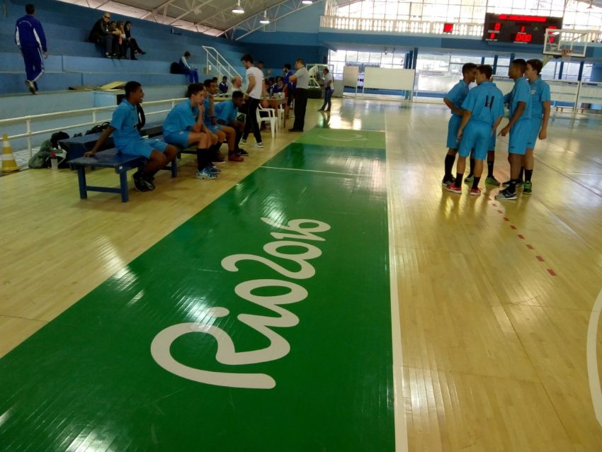 Microrregional do JEMG passou por quadra de treino da Rio 2016. Crédito: Divulgação EPCAR