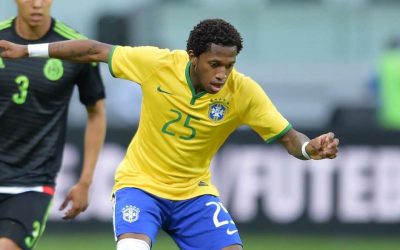 Fred jogando contra a seleção mexicana em 2015. Foto: Getty Images