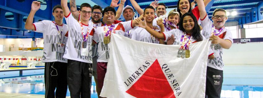 Jovens disputaram medalhas no atletismo, bocha, futebol de 5, futebol de 7, goalball, judô, natação, parabadminton e tênis de mesaatletismo, bocha, futebol de 5, futebol de 7, goalball, judô, natação, parabadminton e tênis de mesa. Foto: Philippe Hipólito / Reprodução