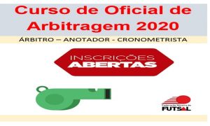 Curso de Oficiais de Arbitragem da Federação Mineira de Futsal