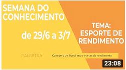 Palestra: Consumo de álcool entre atletas de rendimento | Semana do Conhecimento