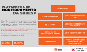 Observatório do Esporte lança dois painéis de dados inéditos: Ações SUBESP e Bolsa Atleta.